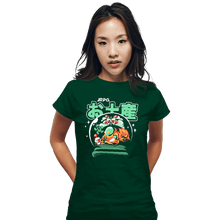 Load image into Gallery viewer, Shirts Fitted Shirts, Woman / Small / Irish Green JRPG Souvenir Fantasy