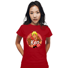 Load image into Gallery viewer, Daily_Deal_Shirts Fitted Shirts, Woman / Small / Red Ken Doll