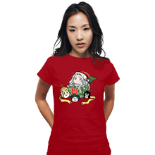 Load image into Gallery viewer, Daily_Deal_Shirts Fitted Shirts, Woman / Small / Red Christmas Of Heroes