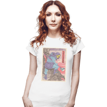 Load image into Gallery viewer, Shirts Fitted Shirts, Woman / Small / White Skeletor
