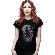 Load image into Gallery viewer, Shirts Fitted Shirts, Woman / Small / Black The Blue Dragon Warrior