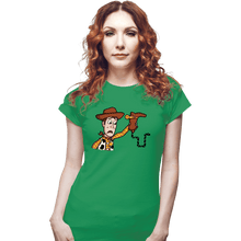 Load image into Gallery viewer, Secret_Shirts Fitted Shirts, Woman / Small / Irish Green Snake In My Boot