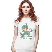 Load image into Gallery viewer, Shirts Fitted Shirts, Woman / Small / White Lucky Charms