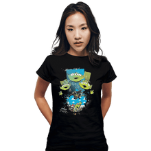 Load image into Gallery viewer, Shirts Fitted Shirts, Woman / Small / Black Alien Invasion