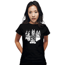 Load image into Gallery viewer, Daily_Deal_Shirts Fitted Shirts, Woman / Small / Black Bluemian Rhapsody