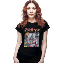 Load image into Gallery viewer, Shirts Fitted Shirts, Woman / Small / Black Ultramen