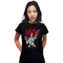 Load image into Gallery viewer, Daily_Deal_Shirts Fitted Shirts, Woman / Small / Black Deadite