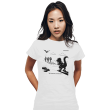 Load image into Gallery viewer, Shirts Fitted Shirts, Woman / Small / White T-Rex Run