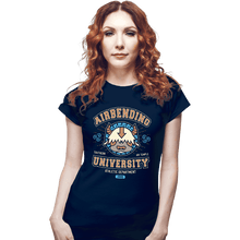 Load image into Gallery viewer, Secret_Shirts Fitted Shirts, Woman / Small / Navy Airbending University