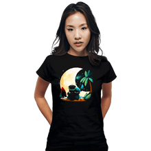 Load image into Gallery viewer, Daily_Deal_Shirts Fitted Shirts, Woman / Small / Black Experimental Night