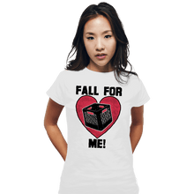 Load image into Gallery viewer, Daily_Deal_Shirts Fitted Shirts, Woman / Small / White Fall For Me