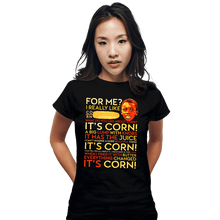 Load image into Gallery viewer, Daily_Deal_Shirts Fitted Shirts, Woman / Small / Black A Corntastic Day!