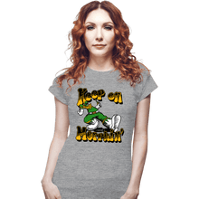 Load image into Gallery viewer, Daily_Deal_Shirts Fitted Shirts, Woman / Small / Sports Grey Keep On Morphin'