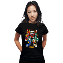 Load image into Gallery viewer, Daily_Deal_Shirts Fitted Shirts, Woman / Small / Black Chibi Voltron