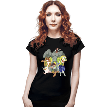 Load image into Gallery viewer, Daily_Deal_Shirts Fitted Shirts, Woman / Small / Black Vintage Monster Rancher