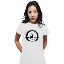 Load image into Gallery viewer, Shirts Fitted Shirts, Woman / Small / White Jiji Under The Moon