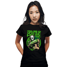 Load image into Gallery viewer, Daily_Deal_Shirts Fitted Shirts, Woman / Small / Black House Of Splatter