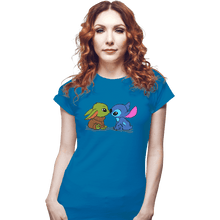 Load image into Gallery viewer, Shirts Fitted Shirts, Woman / Small / Sapphire Kawaii Babies