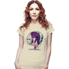 Load image into Gallery viewer, Daily_Deal_Shirts Fitted Shirts, Woman / Small / White Ghost In The Shell