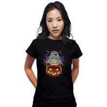 Load image into Gallery viewer, Shirts Fitted Shirts, Woman / Small / Black Halloween Island