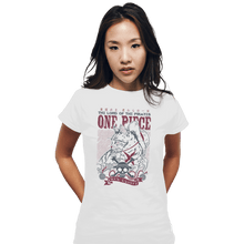 Load image into Gallery viewer, Shirts Fitted Shirts, Woman / Small / White Meow D Luffy