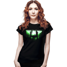 Load image into Gallery viewer, Daily_Deal_Shirts Fitted Shirts, Woman / Small / Black Cosmic Storm