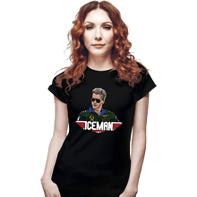 Load image into Gallery viewer, Daily_Deal_Shirts Fitted Shirts, Woman / Small / Black Iceman