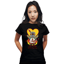 Load image into Gallery viewer, Daily_Deal_Shirts Fitted Shirts, Woman / Small / Black You Are My Sun