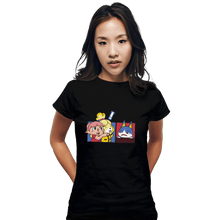 Load image into Gallery viewer, Shirts Fitted Shirts, Woman / Small / Black Meme Crossing