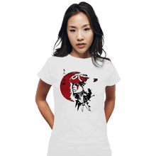 Load image into Gallery viewer, Shirts Fitted Shirts, Woman / Small / White Red Sun Princess
