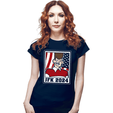 Load image into Gallery viewer, Shirts Fitted Shirts, Woman / Small / Navy Clone High President