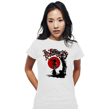 Load image into Gallery viewer, Shirts Fitted Shirts, Woman / Small / White Afro Under The Sun