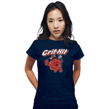 Load image into Gallery viewer, Shirts Fitted Shirts, Woman / Small / Navy Crit-Hit