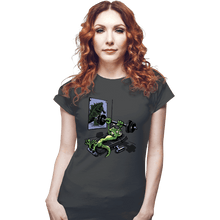 Load image into Gallery viewer, Secret_Shirts Fitted Shirts, Woman / Small / Charcoal Training For Kaiju