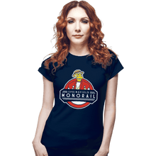 Load image into Gallery viewer, Shirts Fitted Shirts, Woman / Small / Navy Springfield Monorail