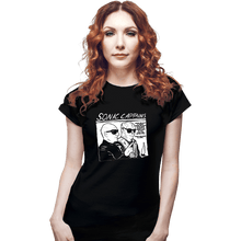 Load image into Gallery viewer, Daily_Deal_Shirts Fitted Shirts, Woman / Small / Black Sonic Captains