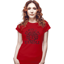 Load image into Gallery viewer, Shirts Fitted Shirts, Woman / Small / Red My Body Is A Hidden Temple