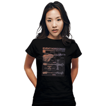 Load image into Gallery viewer, Shirts Fitted Shirts, Woman / Small / Black Event Horizon Specs