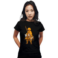 Load image into Gallery viewer, Shirts Fitted Shirts, Woman / Small / Black Zenitsu Agatsuma