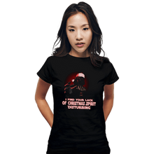 Load image into Gallery viewer, Daily_Deal_Shirts Fitted Shirts, Woman / Small / Black Disturbing Xmas