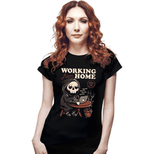 Load image into Gallery viewer, Shirts Fitted Shirts, Woman / Small / Black Working From Home
