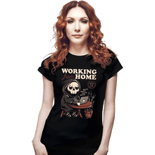 Load image into Gallery viewer, Shirts Fitted Shirts, Woman / Small / Black Working From Home