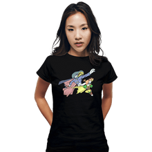 Load image into Gallery viewer, Daily_Deal_Shirts Fitted Shirts, Woman / Small / Black The Duck Knight