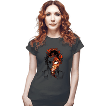 Load image into Gallery viewer, Daily_Deal_Shirts Fitted Shirts, Woman / Small / Charcoal Power God Of Fire
