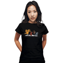 Load image into Gallery viewer, Shirts Fitted Shirts, Woman / Small / Black Kaiju Road