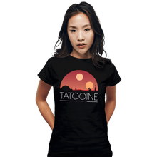 Load image into Gallery viewer, Shirts Fitted Shirts, Woman / Small / Black Desert Planet