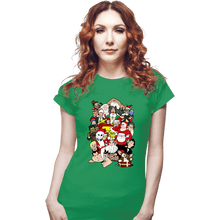 Load image into Gallery viewer, Secret_Shirts Fitted Shirts, Woman / Small / Irish Green Christmas Chaos