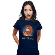 Load image into Gallery viewer, Shirts Fitted Shirts, Woman / Small / Navy The Kitty King