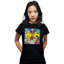 Load image into Gallery viewer, Daily_Deal_Shirts Fitted Shirts, Woman / Small / Black The Anime Heart Of A 90s Kid