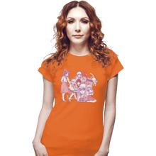 Load image into Gallery viewer, Daily_Deal_Shirts Fitted Shirts, Woman / Small / Orange At The Arcade